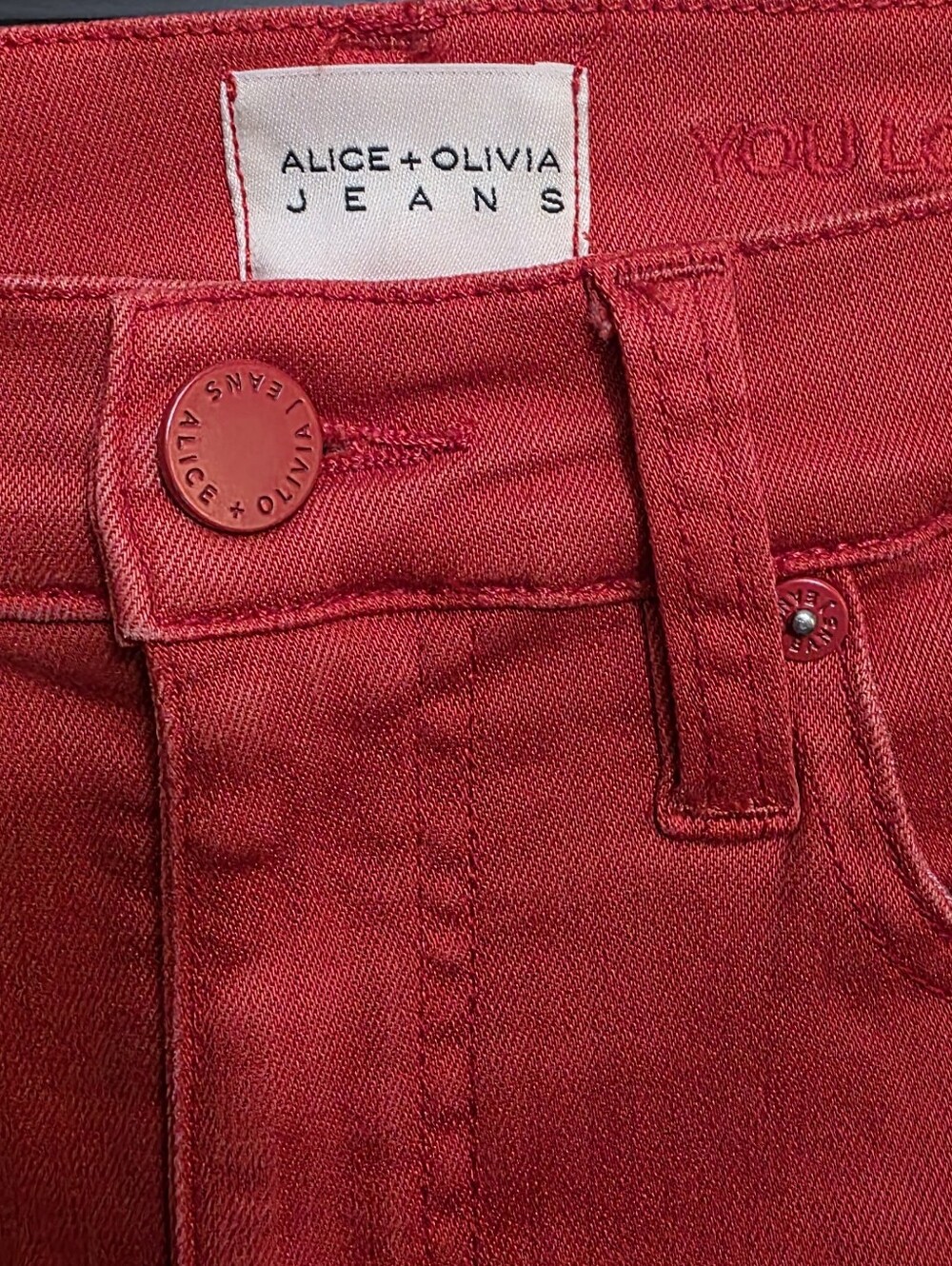 ALICE + OLIVIA Beautiful High Rise Bell Jeans Size 27 - Picture 10 of 10
